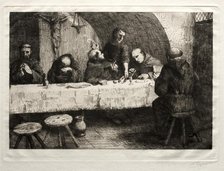 The Refectory , c. 1862. Creator: Alphonse Legros (French, 1837-1911).