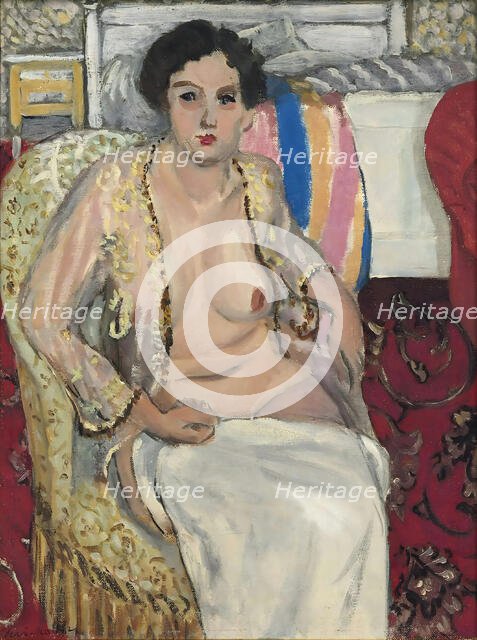 Woman in an Armchair (Woman in a negligee), 1920. Creator: Matisse, Henri (1869-1954).