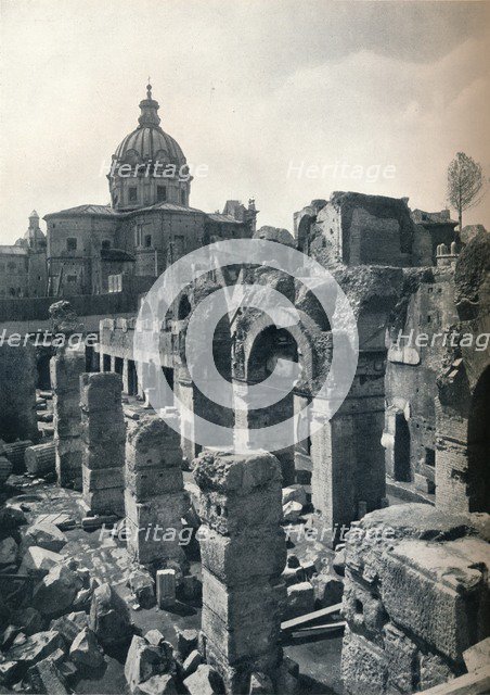 Excavations of the Forum of Julius Caesar at Rome, c1932. Artist: Unknown.