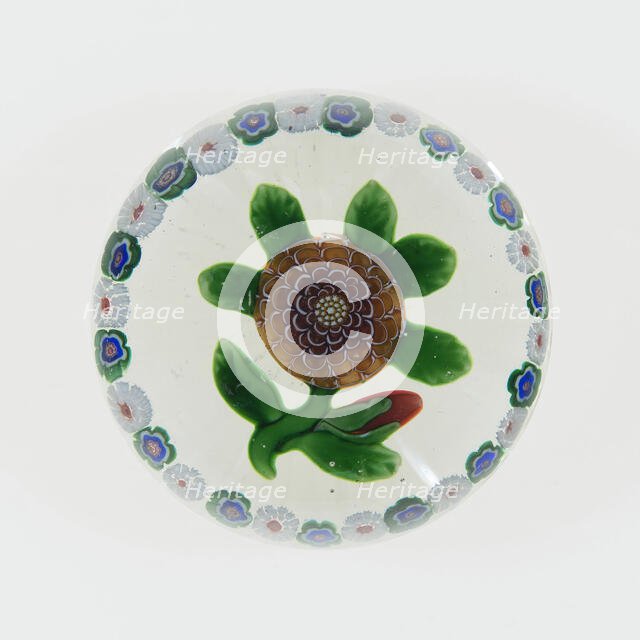 Paperweight, Lunéville, c. 1848-55. Creator: Baccarat Glasshouse.