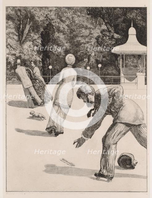 A Glove: The Action, 1880. Creator: Max Klinger (German, 1857-1920).