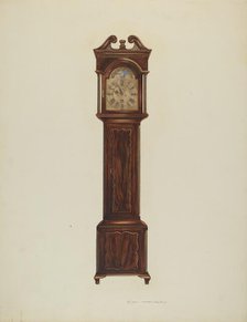 Duncan Beard Grandfather Clock, c. 1939. Creator: Ernest A Towers Jr.