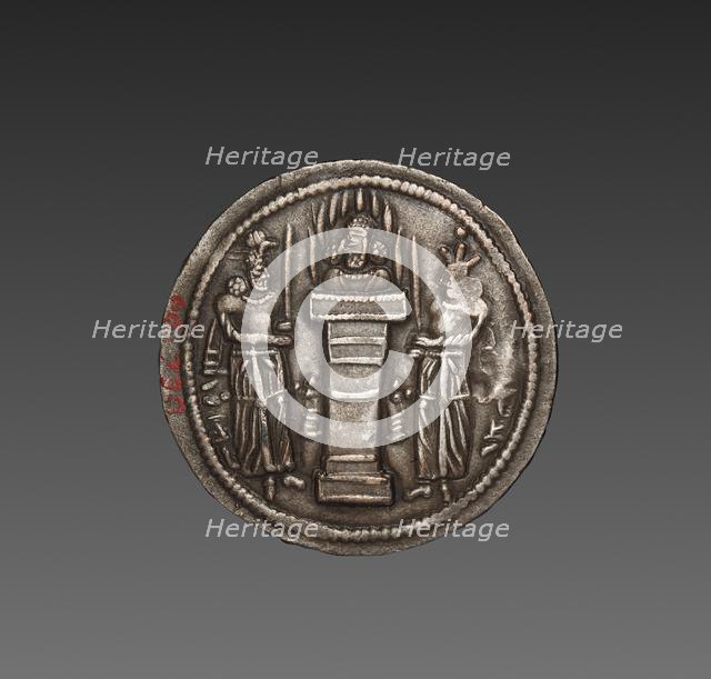 Drachma: Bust of Hormizd II (reverse), 303-309. Creator: Unknown.