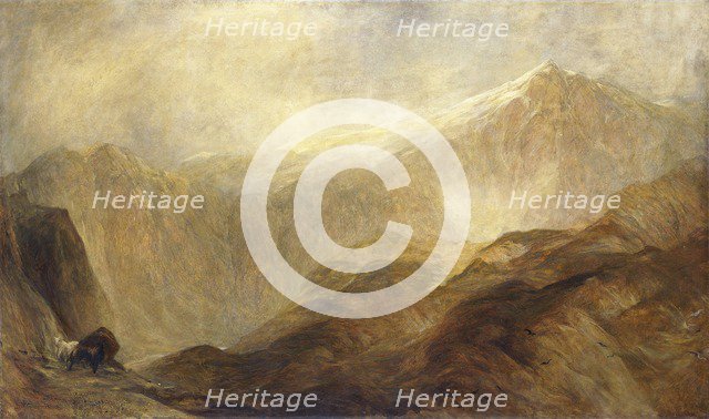 'Snowdon', 1848-1912. Artist: Henry Clarence Whaite