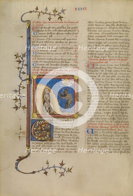 Job on the Dung Heap, about 1360-1370. Creator: Master of Jean de Mandeville.