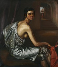 La niña torera (The Torero girl) , 1928-1929. Creator: Romero de Torres, Julio (1874-1930).