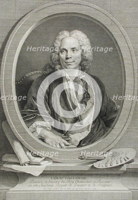 Louis Galloche, 1776. Creator: Johann Gotthard von Müller.