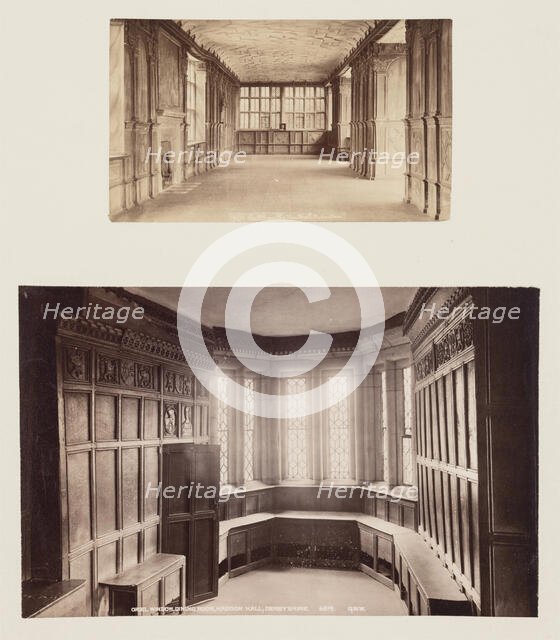 Ballroom and Oriel Window in the Dining Room, Haddon Hall, Derbyshire, between 1870 and 1880. Creator: George Washington Wilson.