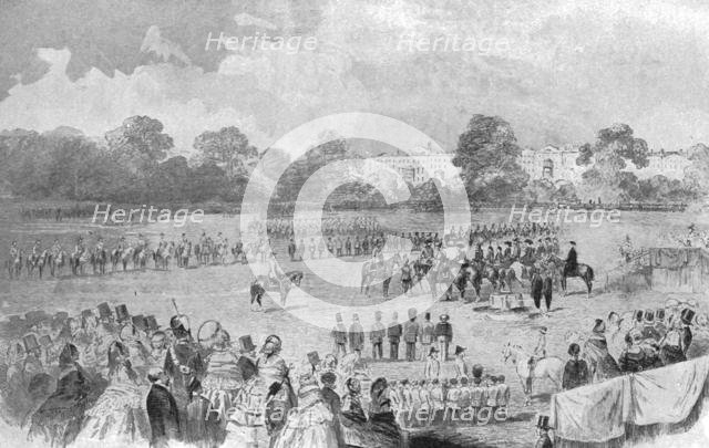 'The First Distribution of the Victoria Cross by Queen Victoria, Hyde Park, June 26, 1857', (1901).  Creator: Unknown.