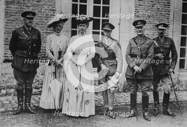 Sir Arthur Sloggett, Queen Mary, Prince of Wales, 11 Jul 1917. Creator: Bain News Service.