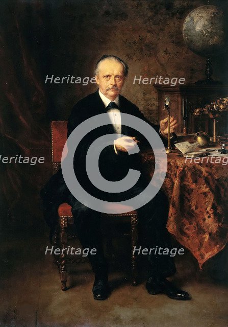 Portrait of Hermann Ludwig Ferdinand von Helmholtz (1821-1894), 1881. Creator: Knaus, Ludwig (1829-1910).