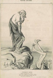 Télémaque et Mentor, 19th century. Creator: Honore Daumier.