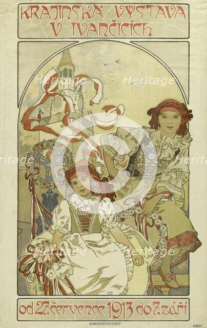 Regional exhibition in Ivancice, 1912. Creator: Mucha, Alfons Marie (1860-1939).