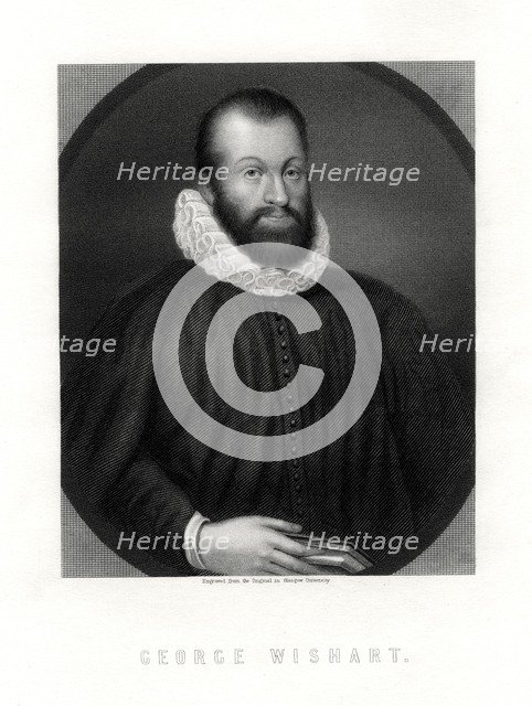 George Wishart, Scottish religious reformer and Protestant martyr, 19th century. Artist: Unknown