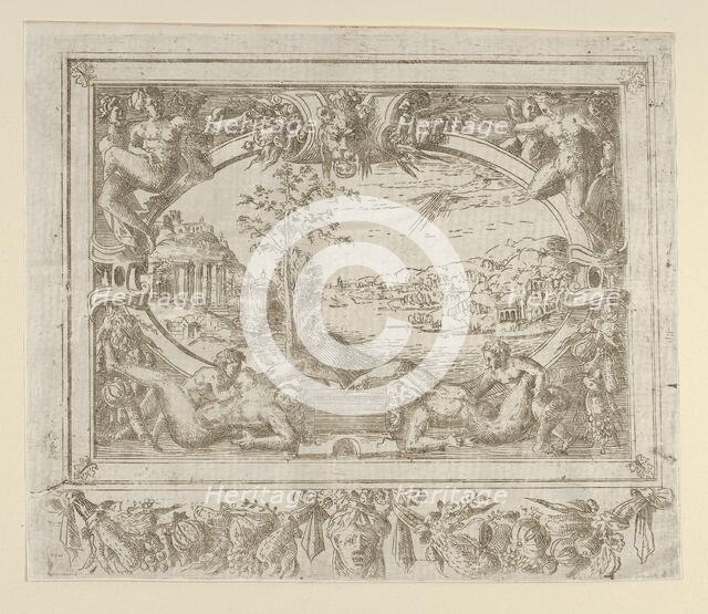 Landscape in a Frame, ca. 1542-45., ca. 1542-45. Creator: Anon.