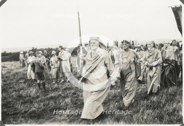 Gorsedh Kernow, Castle Killibury Camp, Egloshayle, Cornwall, 1936. Creator: Unknown.