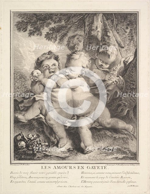 The Cheerful Cupids, 1750. Creator: Jean Daullé.