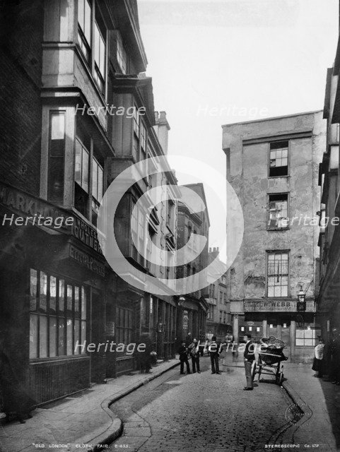 Cloth Fair, City of London, 1890s. Artist: Augustin Rischgitz.