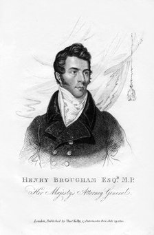 Henry Brougham, Attorney General, 1820. Artist: Unknown