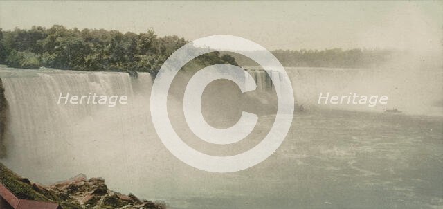 Niagara, American and Horseshoe Falls, ca 1900. Creator: Unknown.