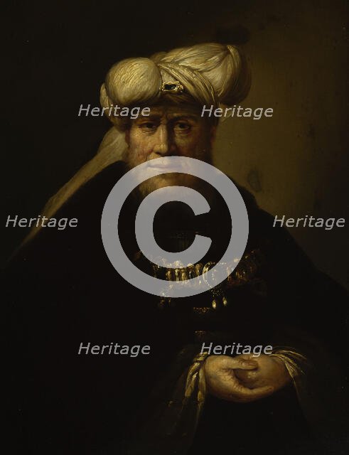 A man in oriental costume, 1729-1739. Creator: Unknown.