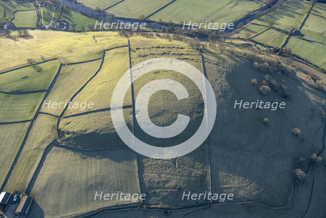 Kail Hill, a limestone reef knoll surmounted by a ring cairn and disused workings, North Yorks, 2024 Creator: Robyn Andrews.