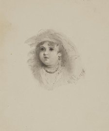 Untitled (Head of a Child), 1876. Creator: Mary Vaux Walcott.
