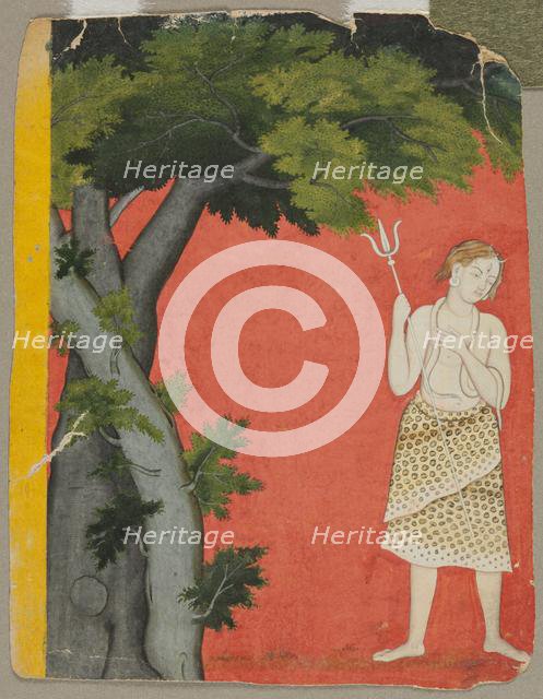 Shiva Under Trees, c. 1780. Creator: Unknown.