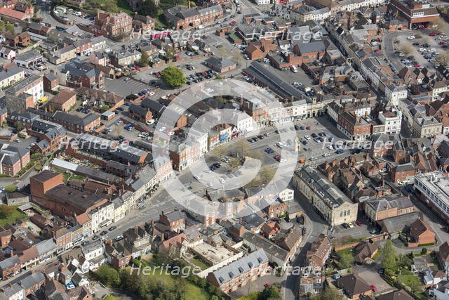The market place and town centre, Devizes, Wiltshire, 2017. Creator: Damian Grady.