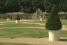 The parterre, Kirby Hall, Northamptonshire, 1998. Artist: N Corrie
