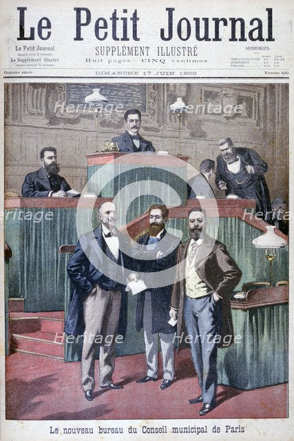 The new municipal council of Paris, 1900. Artist: Eugene Damblans
