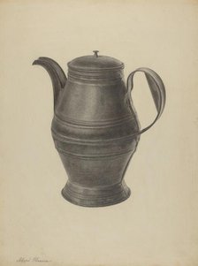 Pa. German Coffee Pot, c. 1938. Creator: Filippo Porreca.