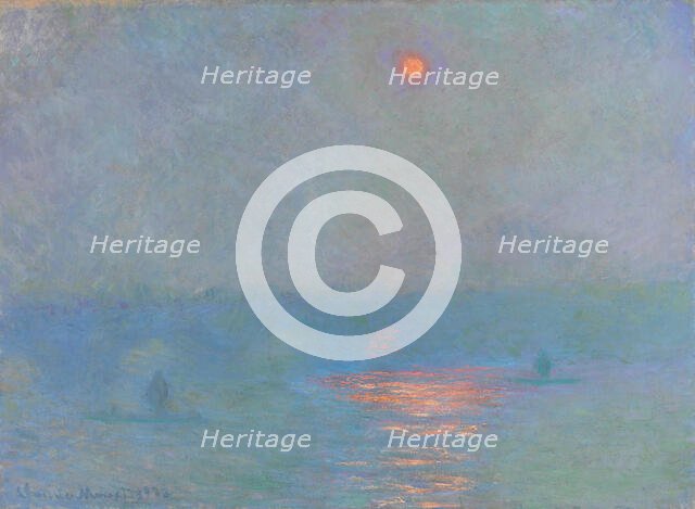 Waterloo Bridge: Effect of Sunlight in the Fog, 1903. Creator: Monet, Claude (1840-1926).