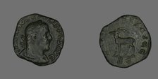 Sestertius (Coin) Portraying Philip the Arab, 248. Creator: Unknown.