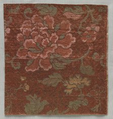 Textile Fragment, 1800s. Creator: Unknown.