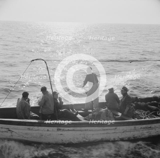 Possibly: On board the fishing boat Alden, out of Glocester, Massachusetts, 1943. Creator: Gordon Parks.