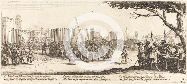 Recruitment of Troops, c. 1633. Creator: Jacques Callot.
