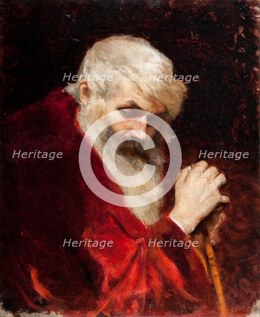 Bust of a Bearded Old Man, 1876. Creator: Leon Wyczolkowski.