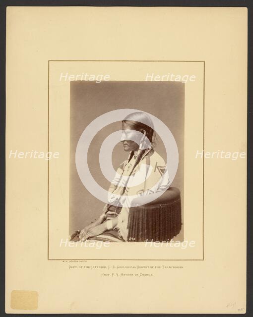 Squaw of Spotted Tail (Brulé Dakota), 1870-1879. Creator: William H. Jackson.