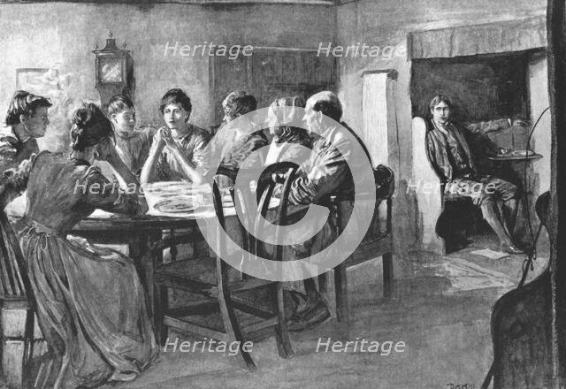 Scene from "Tess of the D'Urbervilles", by Thomas Hardy, 1891. Creator: Hubert von Herkomer.