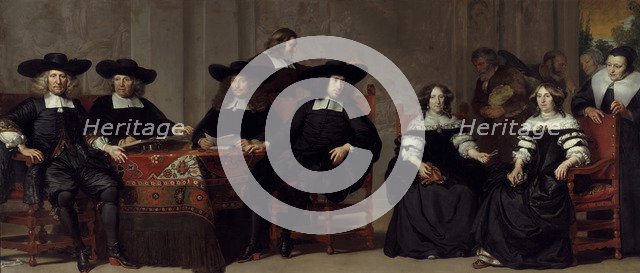 The governors and governesses of the Old Men and Women's home in Amsterdam.