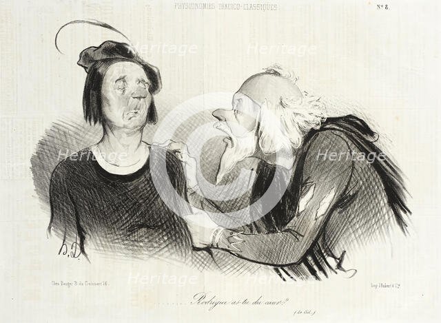 Rodrigue as-tu du coeur? (Le Cid), 1841. Creator: Honore Daumier.