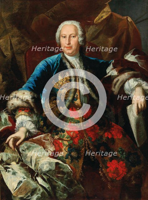 Portrait of the Composer Pietro Torri (ca. 1650-1737), ca 1735. Creator: Stern, Ludovico (1709-1777).