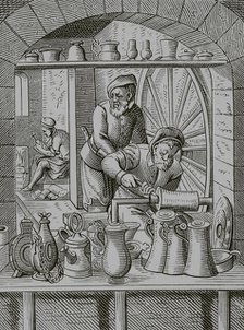 Tin craftsman, 16th century, (1878). Creator: Unknown.