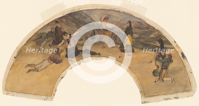 Spanish Dancers and Musicians, 1868/1869. Creator: Edgar Degas.