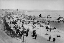 The seafront at Weymouth, Dorset, 1890s. Artist: Unknown
