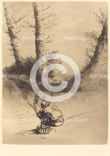 Angler (Le pecheur a la ligne). Creator: Alphonse Legros.
