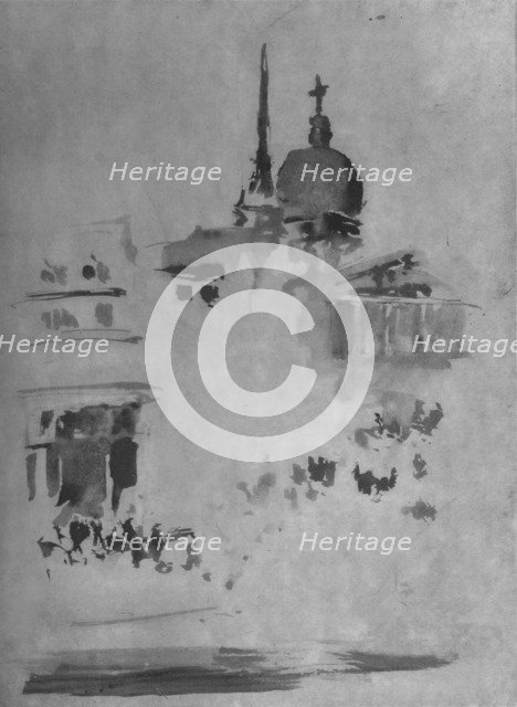 'St. Paul's', c1884, (1904). Artist: James Abbott McNeill Whistler.