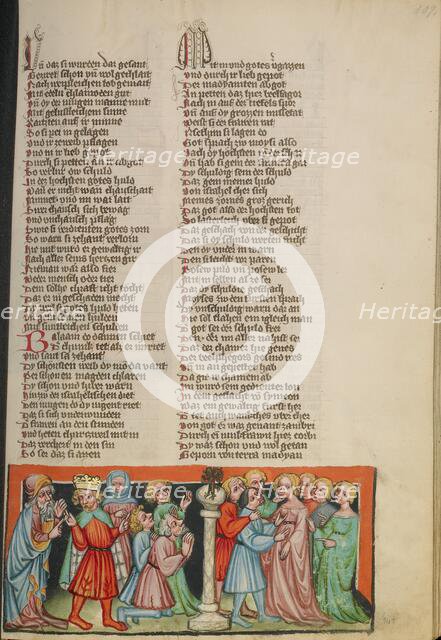 The Lewdness and Idolatry of Israel; Weltchronik, about 1400-1410. Creator: Unknown.