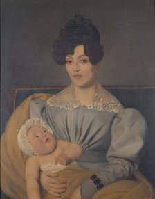 Zulma Carraud and her son Ivan, 1827. Creator: Edouard Vienot.